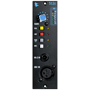 API 512C Mic, Line and Instrument Preamp Front View
