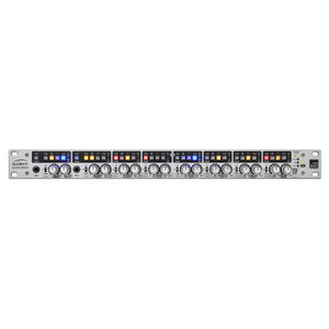 Audient ASP880 8 Channel Microphone Preamp front view.