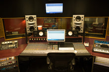 Load image into Gallery viewer, White Augspurger Duo-8 Speaker System full set up in music studio.