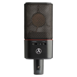 Black Austrian Audio OC18 Condenser Microphone - Front View